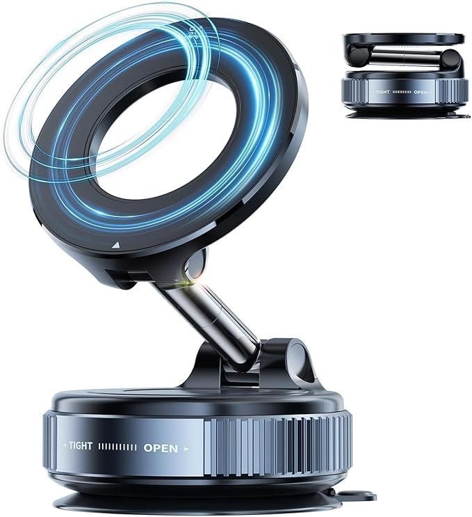 🧲 Vacuum Suction Magnetic Bracket | Ultra-Strong Hold, No Drilling, Easy Mount 🚀